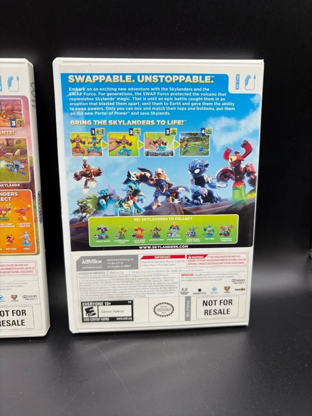 Skylander Swap Force, Trap Team & Giants Lot of 3 - Nintendo Wii, Complete CIB